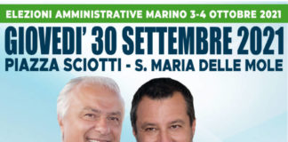 Marino, Salvini chiude la campagna elettorale di Cecchi