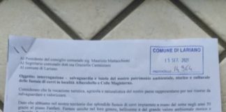 Lariano, interrogazione per la salvaguardia e tutela del nostro patrimonio ambientale, storico e culturale delle fustaie di cerri in località Alberobello e Colle Magisterno.