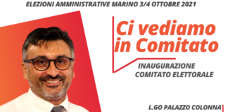 Marino, sabato 4 settembre il centrosinistra per Venanzoni sindaco apre la campagna elettorale