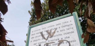 Napoli, nel Parco Capodimonte è stata imbrattata la targa in memoria dei Martiri delle Foibe