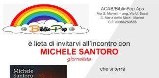 Michele Santoro a Marino il 15 ottobre