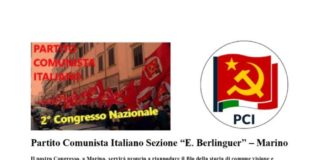 Marino, domenica 5 dicembre Congresso PCI