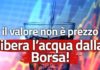 Acqua, i sit-in del 9 dicembre a Roma e Milano