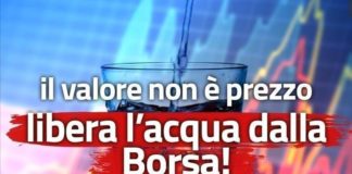 Acqua, i sit-in del 9 dicembre a Roma e Milano