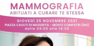 Monte Compatri, screening mammografico gratuito il prossimo 25 novembre