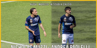 Nicholas Muzzi ed Andrea Paolelli istruttori della scuola calcio della LVPA Frascati