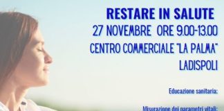 Ladispoli “Sabato 27 novembre presidio sanitario presso il centro commerciale La Palma”