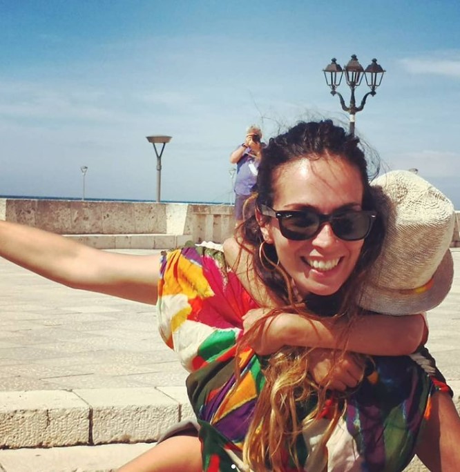 Stefania con il figlio Stephan