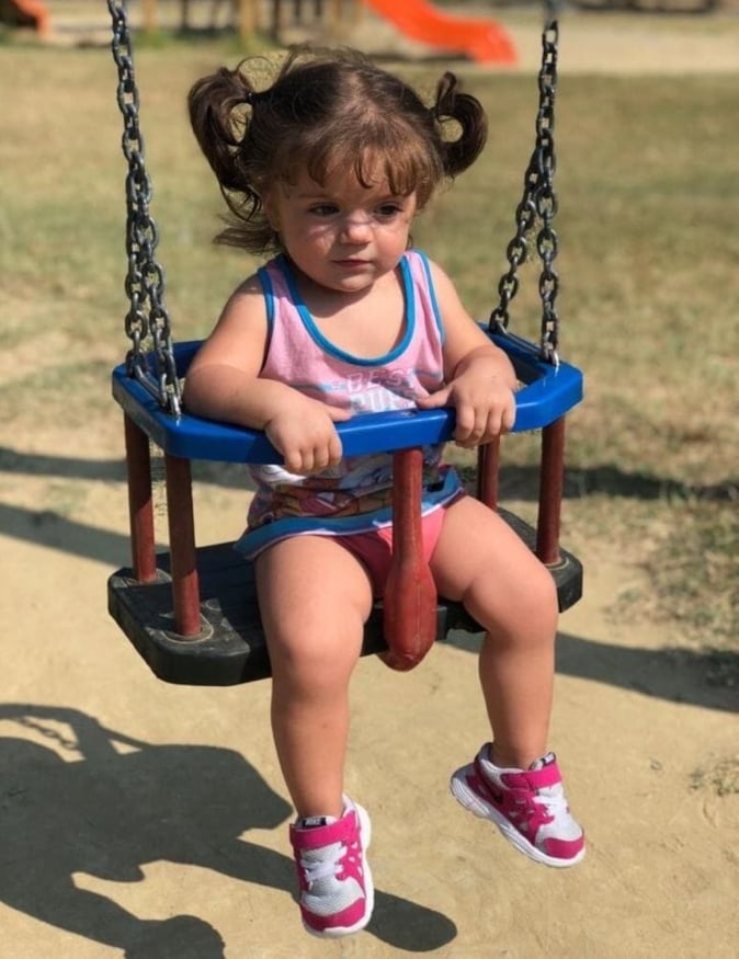 Lavinia poco prima dell'incidente