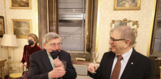 Consorzio Vini Frascati, l’ex ministro Vincenzo Scotti ha brindato con il Frascati Superiore Docg
