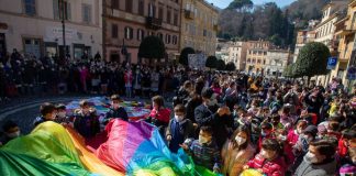 Studenti in marcia per la pace a Monte Compatri marciapace