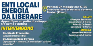 Fratelli d’Italia presenta a Marino gli appunti per un patto di sviluppo tra uomo e ambiente fdimarinoambiente