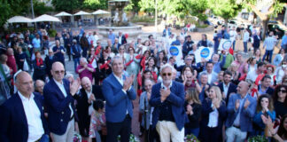 Esordio in piazza Cavour per la coalizione di Luciano Andreotti presentazioneandreotti