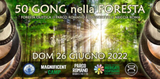 PARCO ROMANO DI ARICCIA, LA MUSICA DEL FUTURO ANTICO BAGNO 50 GONG