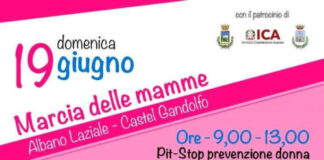 Domenica la Marcia delle Mamme tra Albano e Castel Gandolfo marciamammelocandina