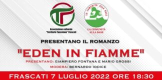 Frascati – Presentazione del libro di Gabriele Marconi “EDEN IN FIAMME”