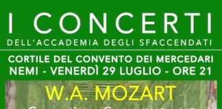 Nemi: al Convento dei Padri Mercedari, i Concerti per corno e i Divertimenti di Mozart