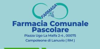 LANUVIO, APRE A CAMPOLEONE UNA NUOVA FARMACIA COMUNALE