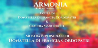 Roma si tinge di una suggestiva Armonia con la mostra di Donatella Di Francia e Claudia Mancinotti locandina