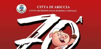 ARICCIA, DA DOMANI 2 SETTEMBRE AL VIA LA 70^ EDIZIONE DELLA SAGRA DELLA PORCHETTA