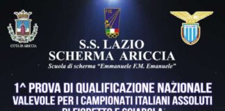 LA GRANDE SCHERMA NEL FINESETTIMANA AD ARICCIA