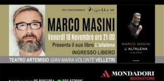 Marco Masini presenta il suo libro al Teatro Artemisio-Volonté di Velletri