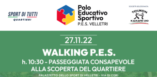 Primo appuntamento gratuito Walking P.E.S. domenica 27 novembre