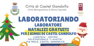 Laboratoriando, i laboratori natalizi gratuiti d’arte, teatro e cucina per bambini e bambine residenti a Castel Gandolfo