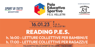 Secondo appuntamento gratuito Reading P.E.S. lunedì 16 gennaio