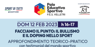 Il bullismo e il doping nello Sport. Domenica 12 febbraio l’approfondimento teorico-pratico del progetto P.E.S. 