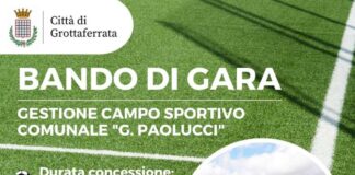 Online il bando per la gestione del Campo sportivo comunale “Gianluca Paolucci”: l’Amministrazione invita gli operatori del settore a partecipare
