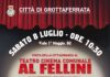 Cinema Alfellini, sabato 8 luglio visita con la cittadinanza e conferenza programmatica ad un anno di mandato locandinagrott