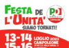Apre la Festa dell’Unita’ a Campoleone festapdcampoleone