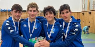 Frascati Scherma, nel circuito europeo Cadetti terzo posto a squadre per Ottaviani e i fratelli Reale