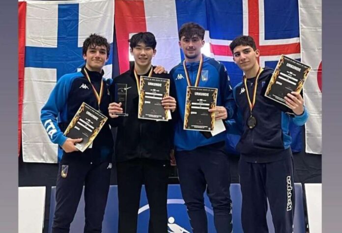 frascati scherma sciabolatori u17 sul podio