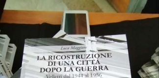 Velletri, Luca Maggiore e il suo libro sulla città dopo la seconda guerra mondiale Copertina del libro dell'autore