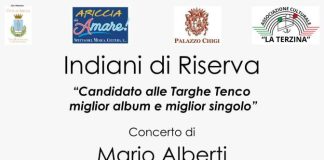 Ariccia da Amare 2024 presenta Indiani di Riserva domenica 7 luglio