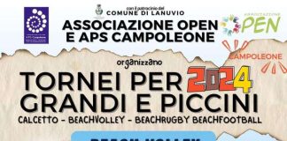 Sport, dal 30 giugno al 5 luglio a Campoleone (Lanuvio) tornei sulla sabbia per grandi e bambini