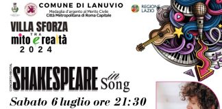 Lanuvio, il 6 luglio a Villa Sforza “Body Percussion” e il concerto recital “Shakespeare in Song” a cura di Daniel Zappi
