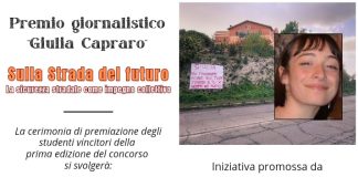 Ariccia, il 13 giugno la Cerimonia di Premiazione del Premio Giulia Capraro