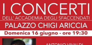 Il violinista Davide Alogna e l’ensemble di Musicisti della Scala al Palazzo Chigi di Ariccia per “I Concerti dell’Accademia degli Sfaccendati”