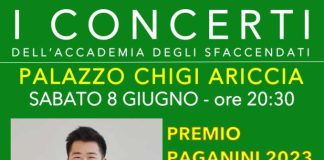 Il vincitore del Premio Paganini 2023 suona in esclusiva al Palazzo Chigi di Ariccia per “I Concerti dell’Accademia degli Sfaccendati”