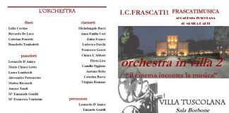 A Villa Tuscolana Orchestra in Villa 2 – il cinema incontra la musica