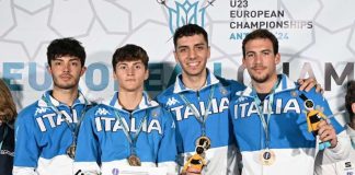 Frascati Scherma, europei Under 23 d’oro: Franzoni e Ottaviani trionfano nella prova a squadre