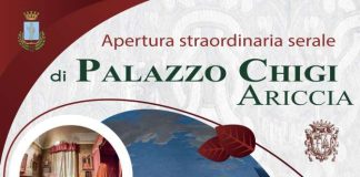 Ariccia, apertura straordinaria serale di Palazzo Chigi in occasione della Sagra della porchetta