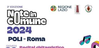 Note in Comune, sesto appuntamento a Poli con due serate all’interno dell’Agosto Polese