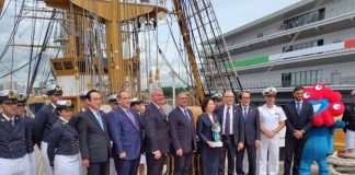 Expo Osaka: il Padiglione Italia presenta i suoi contenuti a Tokyo in occasione dell’arrivo di Nave Vespucci