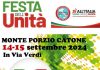 Festa dell’Unità 2024 a Monte Porzio Catone