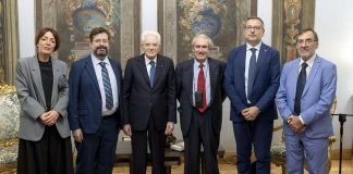 Il Presidente della Repubblica Sergio Mattarella riceve la delegazione di Archivio Disarmo e il vincitore della 40a edizione delle Colombe d’oro per la pace, il Prof. Peter Asaro