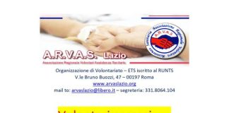 Associazione Arvas: “Nuovo Corso per i Volontari Ospedale Frascati”